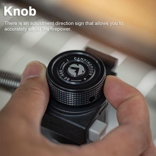Black Aluminum Alloy Stoves Knob Outdoor Cooking Furnace