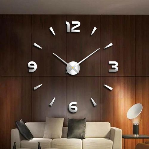 3D Diy Frameless Large Wall Clocks For Living Room Decor Modern Extra Big Wall Clocks Stickers For Home Kitchen Bedroom Indoor
