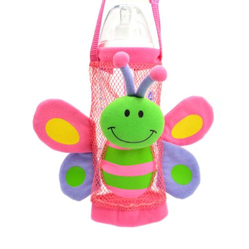 New Sozzy Children Plush Water Bottle Bag With Handle Infant Feeding Bottles Bags Cartoon Feeder Lagging Kid Bottle Huggers,1 NO5114