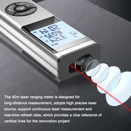Handheld Laser Rangefinder Distance Meter Area Volumes