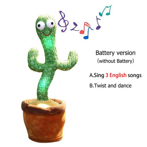 Lovely Talking Toy Dancing Cactus Doll Speak Talk Sound
