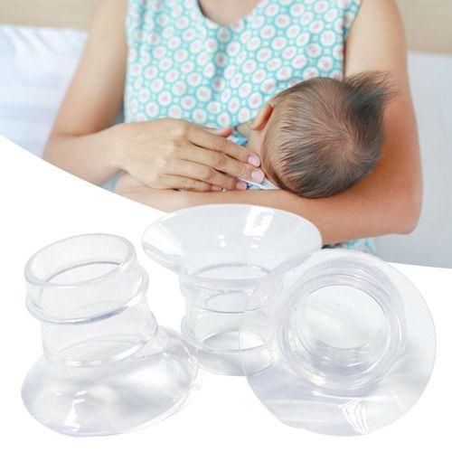 10Pcs Breast Convertor Flange Inserts Breast Shield Convertor Clear NO5119
