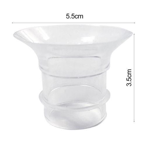 10Pcs Breast Convertor Flange Inserts Breast Shield Convertor Clear NO5119