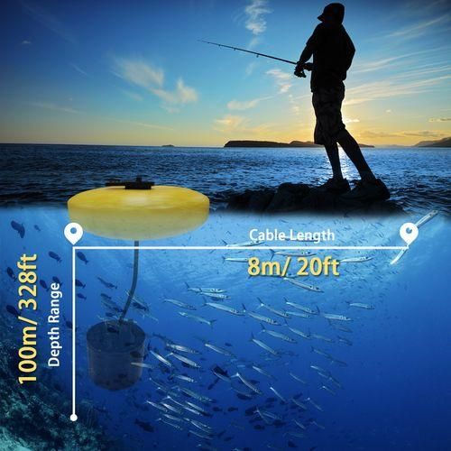 Lucky Portable Fish Finder Handheld Wired Fish Depth Finder Sonar