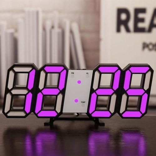 LED Digital Wall Clock With 3 Levels Brightness Watch Electronic Alarm Clock Hanging Wall Table Clocks Home Nordic Decor