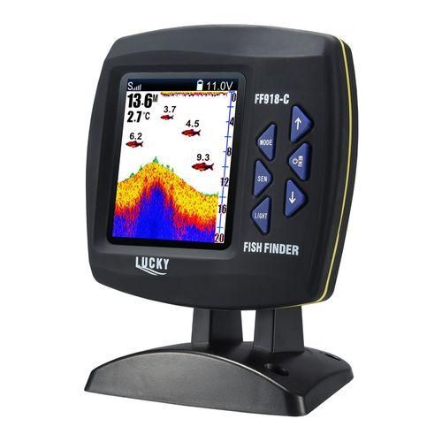 Lucky Fish Finder Wired Transducer Sensor Fishfinder 45 Degrees