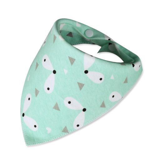 1pc Baby Cotton Breathable Cartoon Animal Shape Triangle Towel Baby Saliva Towel Bib