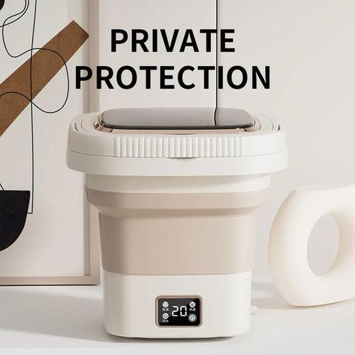 100V-240V 9L Folding Washing Machine Household Underwear Socks Children Clothing Washing And Integrated Mini Portable
