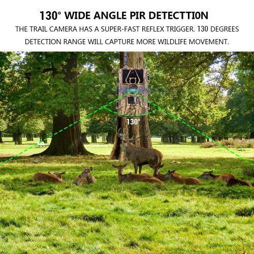 Trail Cam With 8K Video 60MP Images Night Vision Motion