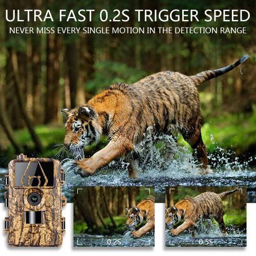 Trail Cam With 8K Video 60MP Images Night Vision Motion