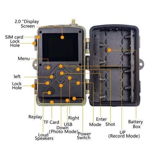 Trail Cam With 8K Video 60MP Images Night Vision Motion