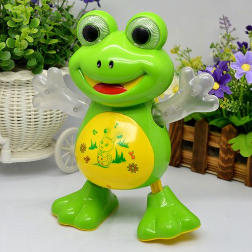 New Electronic Dancing Frog Pet Toys Robot Doll Toys Light
