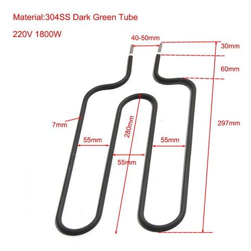 LJXH 220V 1450W/1600W Tubular Electric Heating Element Sauna Stove Oven Baking Tray Accessorie 2U 304 Stainless Steel