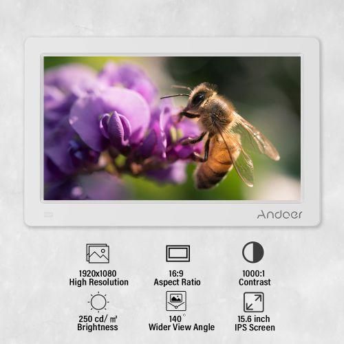 Andoer 15.6 Inch Digital Photo Picture Frame FHD 19201080