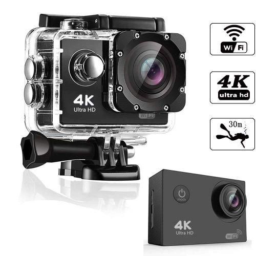 4K WIFI 3D Action Camera 2 LCD Wifi Waterproof Sports Camcorder Go Pro Black