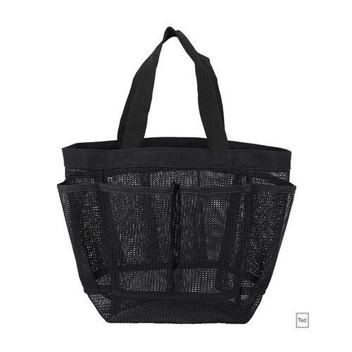 Portable Mesh Shower Bag Large Capacity Quick Dry Beach