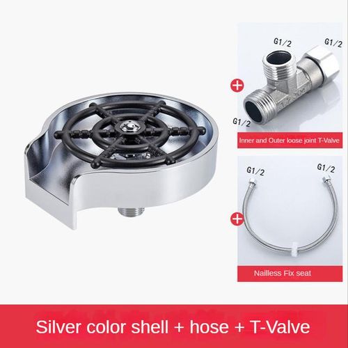 High Pressure Automatic Gl Cup Washer Kitchen Sink Rinser Bar Cleaner Baby Bottle For Milk Cleaning Accessories Tool