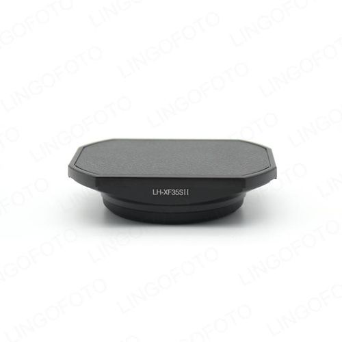 Lh-Jxf35s Ii Metal Square Lens Hood Black Sliver For Fujifilm Fujinon Xf23mm F2 R Wr With Cap
