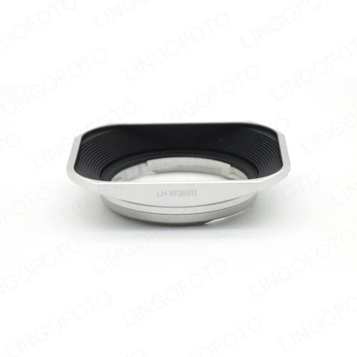 Lh-Jxf35s Ii Metal Square Lens Hood Black Sliver For Fujifilm Fujinon Xf23mm F2 R Wr With Cap