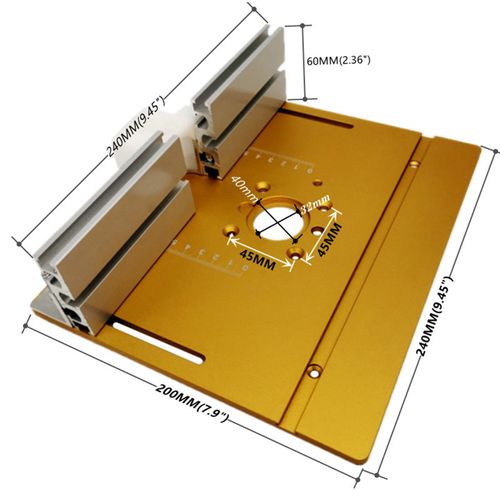 Router Table Insert Plate,Router Templates,Trimming Machine Golden