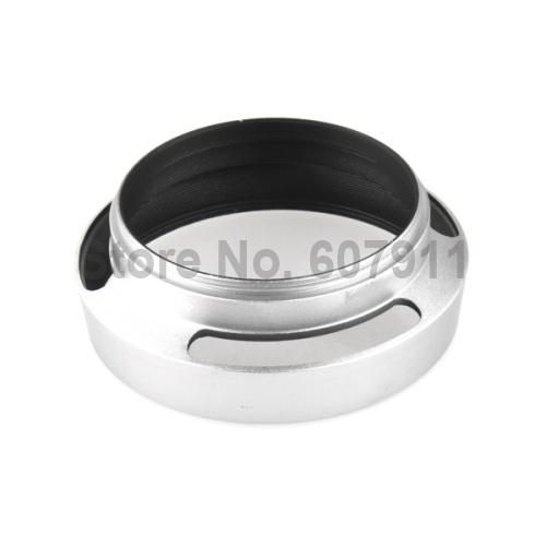 10pcs 37m9mm 40.5mm 46mm 49mm 52 58mm Sliver Metal Tilted Vented Lens Hood Shade For Dslr Camera