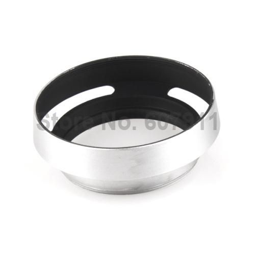 10pcs 37m9mm 40.5mm 46mm 49mm 52 58mm Sliver Metal Tilted Vented Lens Hood Shade For Dslr Camera