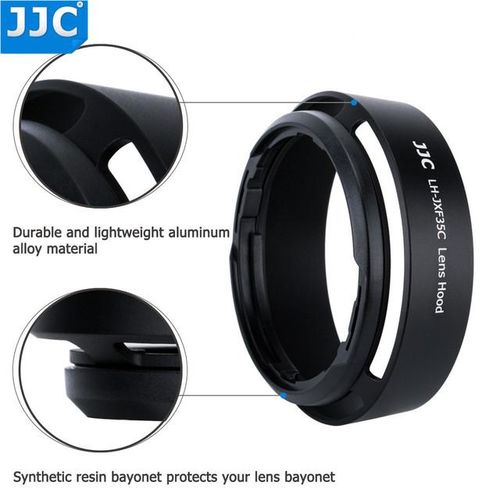Jjc Bayonet Round Camera Lens Hood 43mm Thread Size Replaces Fujifilm Lh-Xf35-2 For Fujinon Lens Xf35mm/25mm F2 R Wr