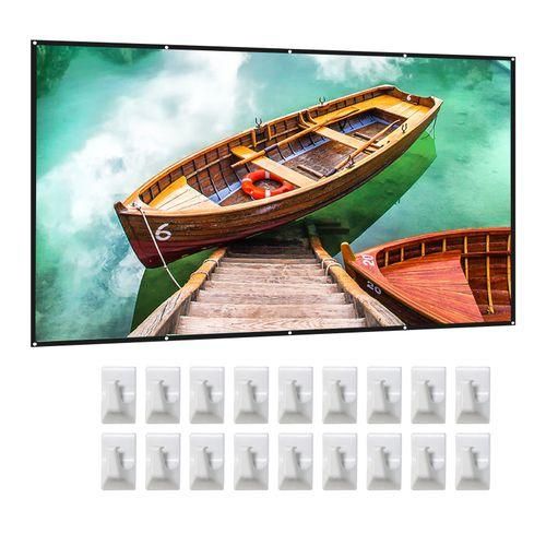 150 Inch Projector Screen 16:9 HD 4K Foldable Portable
