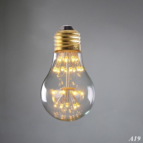LED Bulb ST64 E27 Non- Dimmable Vintage Starry Sky Lamp Vintage Led 3W 2200K Bottle Lightbulb Decorative Christmas Firework Lamp