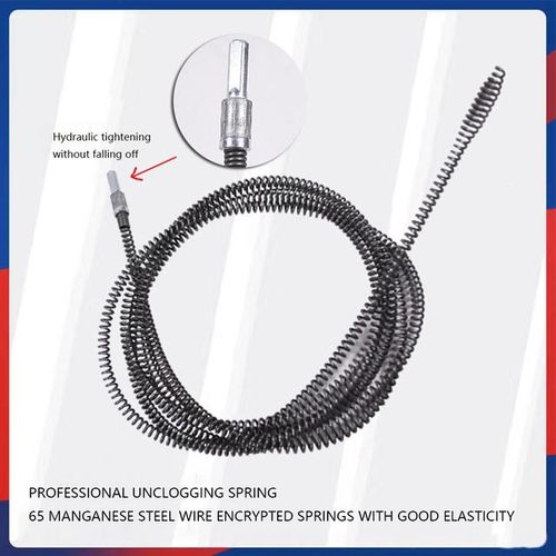 10 Meter Electric Drill Dredging Tool Spring Sewer Unblocker Bathroom Kitchen Drain Cleaner Sink Clogged Remover