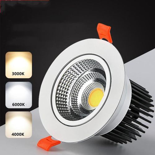 Cct 3000k 4000k 6000k 3-Color Conversion Led Cob Downlight 5w 7w 9w Ceiling Spot 12w 15w 18w 20w Home Decorative Lighting
