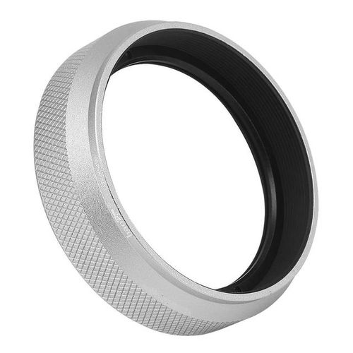 Haoge Luv-X54w Metal Lens Hood With Mc Uv Protection Multicoated Ultraviolet Lens Filter For Fujifilm Fuji X100v Camera Silver