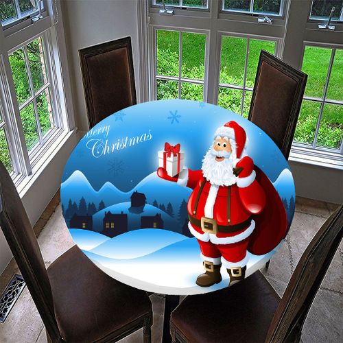 Christmas Tablecloth, Christmas Table Cloth ,Dinner Santa