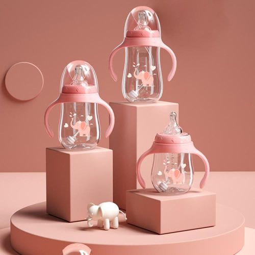 180/240/300ml Cute Baby's Bottles Optional Leakage-Proof Baby Sippy Cup Children Drinking Accessories NO5274