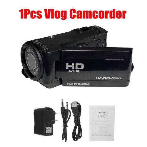 18X Digital Vlog Video Camcorder YouTube Vlogging Camera Recorder + Wide-angle lens