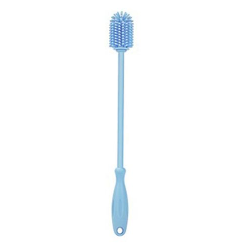 Silicone Bottle Brush Cleaner Long Handle for Cleaning Water Bottle Glasses Coffee Mug Baby Bottle Household New,Light Blue NO5243