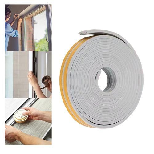 6M Self Adhesive Foam Rubber Window Door Seal Strip NO5115