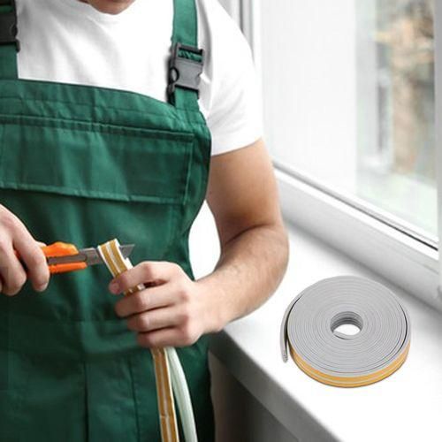 6M Self Adhesive Foam Rubber Window Door Seal Strip NO5115