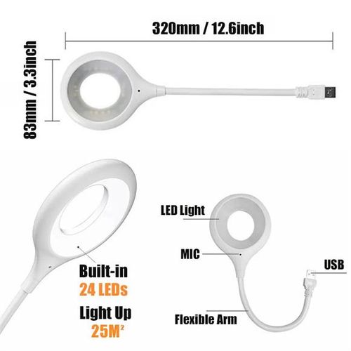 Intelligent Voice Control LED Light for Bedroom Living Room Dormitory Desk Night Light