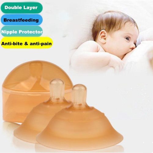 Double Layers Silicone  Protector Feeding Mother  Cover Protection Breastfeeding Breast Pad