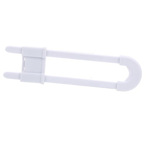Baby Sliding Cabinet Locks Adjustable U Shaped Baby Safety Locks for Kitchen Bathroom Drawer,5pcs NO5148