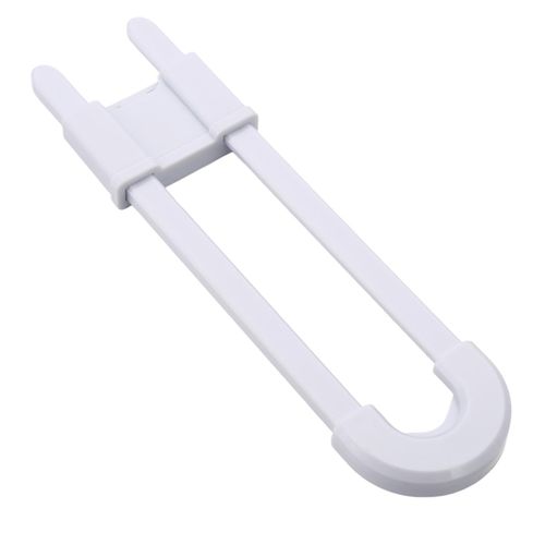 Baby Sliding Cabinet Locks Adjustable U Shaped Baby Safety Locks for Kitchen Bathroom Drawer,5pcs NO5148