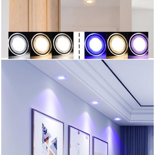 85-265v 3 Colors Dimmable Led Downlight Spot Led Ceilling Lamp Indoor Ceilling Recessed Downlamp Home Lighting