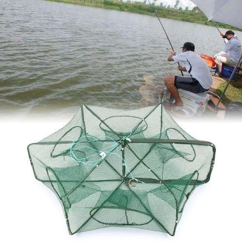 Foldable Fishing Net Hexagon 6 Hole Fishing Net Shrimp Cage
