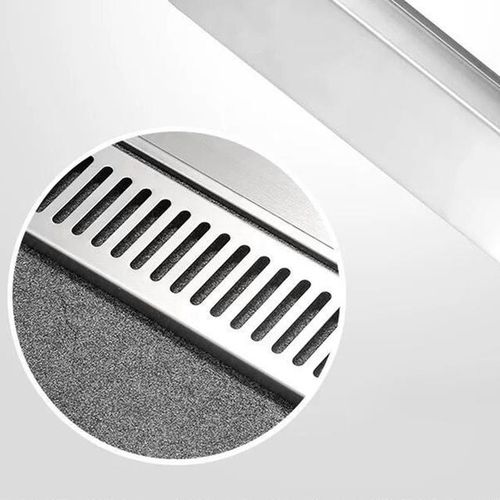 New Rectangular Linear Shower Floor Drain Long Linear Drainage Channel Drain For Hotel Bathroom Kitchen Floor 20cm