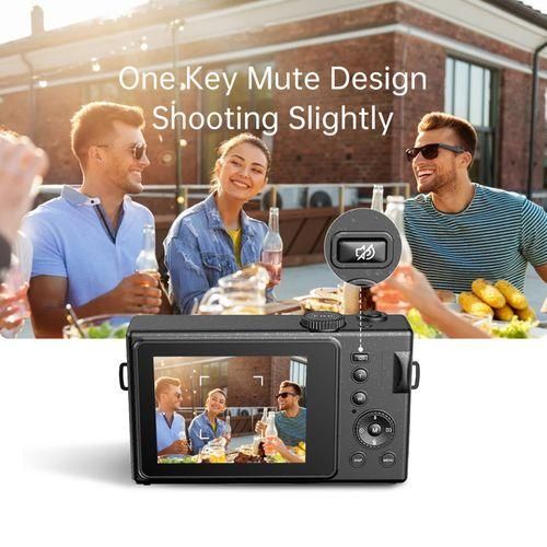 Andoer 1080P Compact Digital Camera Video Camcorder 48MP