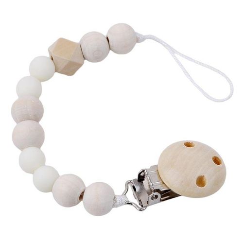 PCS Baby Pacifier Clip Chain Wooden Holder
