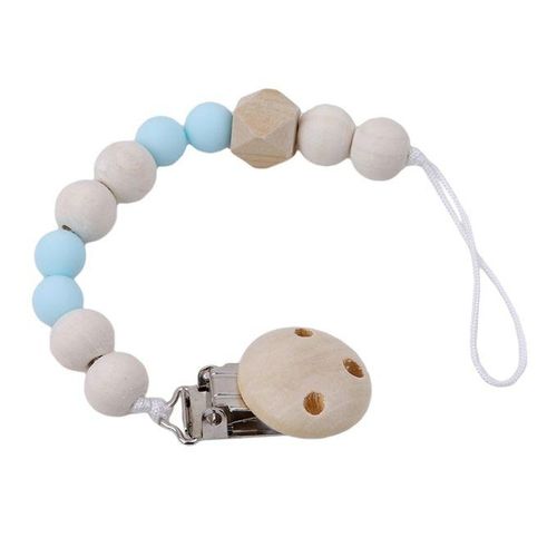 PCS Baby Pacifier Clip Chain Wooden Holder