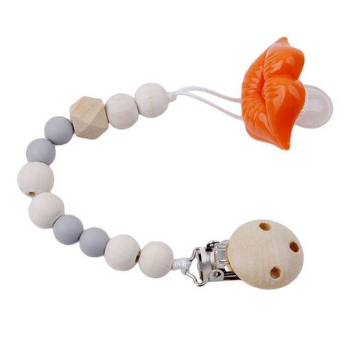 PCS Baby Pacifier Clip Chain Wooden Holder
