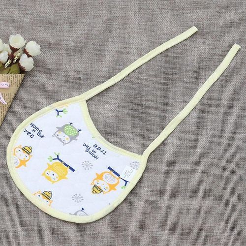 Poleey Baby Round Waterproof Saliva Towel Cute Pattern Bib Ready Stock